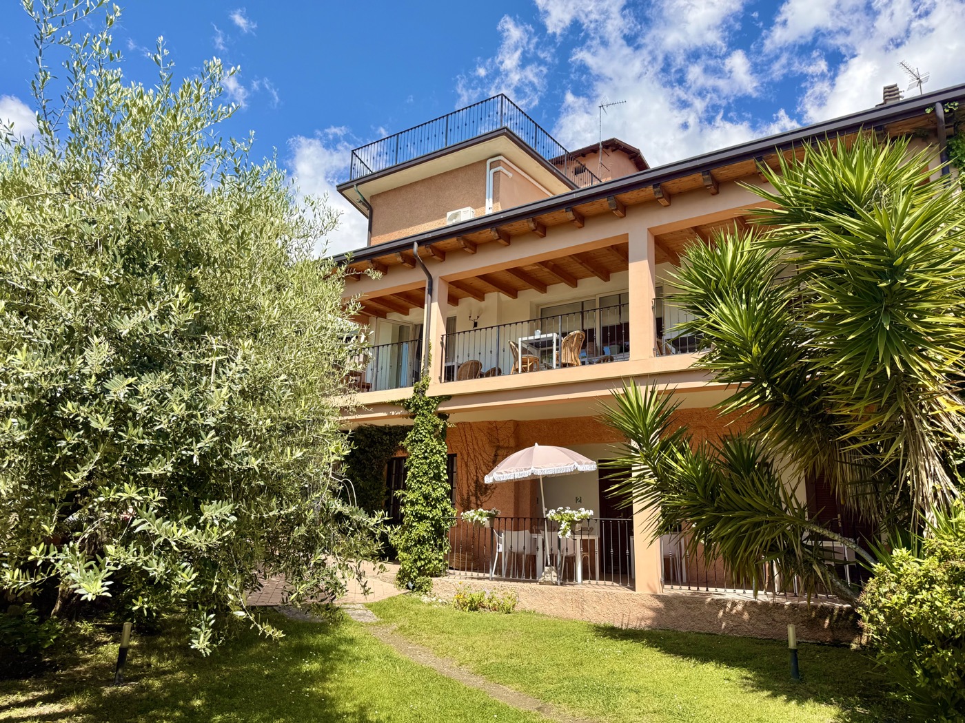 Room exterior with garden view