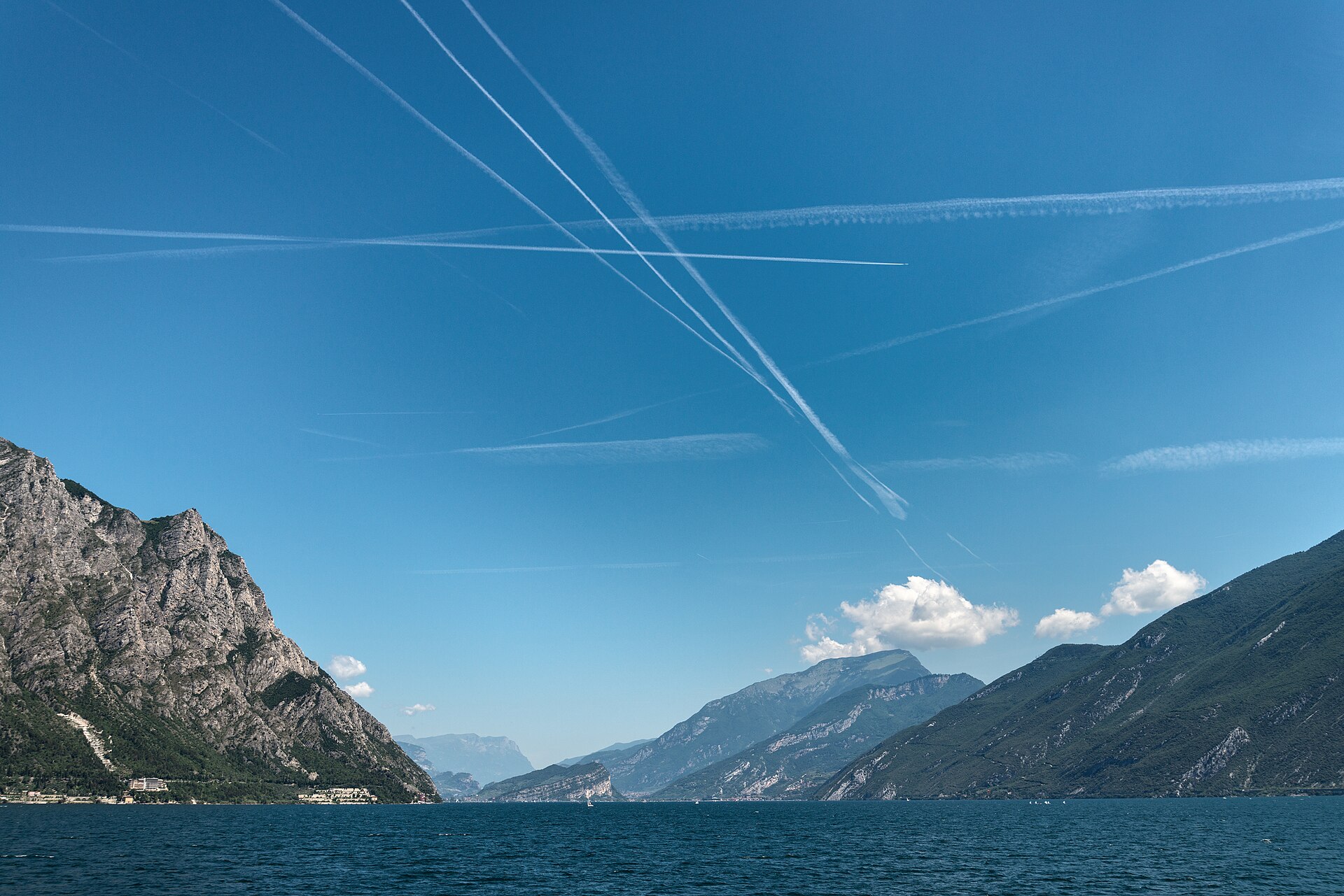 Ferry crossing Lake Garda